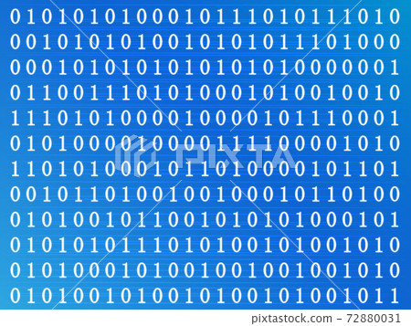 Binary blue digital background - Stock Illustration [72880031] - PIXTA