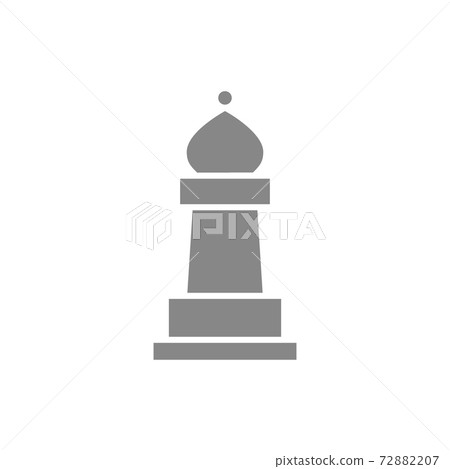 Bishop chess gray icon. Board game, table entertainment symbol Bishop chess gray icon. Board game, table entertainment symbol 72882207
