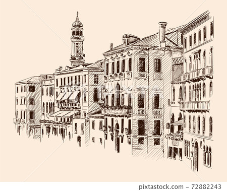 An old European city. An old European city. 72882243