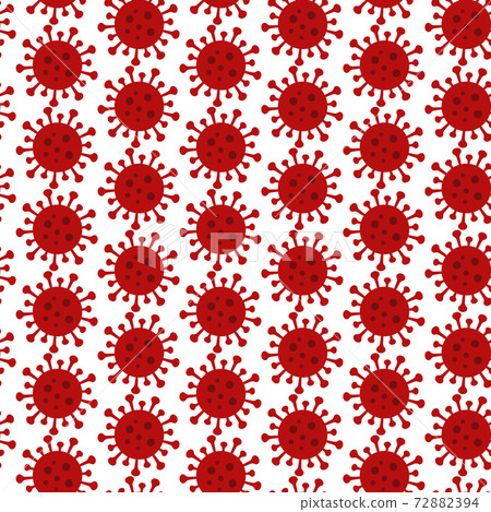 Seamless background material New coronavirus seamless epidemic illustration 72882394