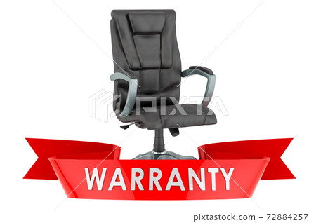 Office chair warranty concept. 3D rendering Office chair warranty concept. 3D rendering 72884257