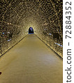Illumination tunnel at Hakodate Daimon 72884352