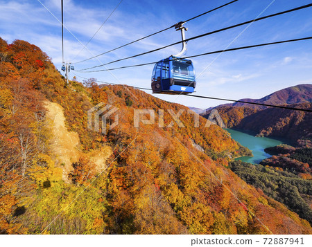 [Niigata] A spectacular view of the autumn leaves seen from Naeba Dragondola 72887941
