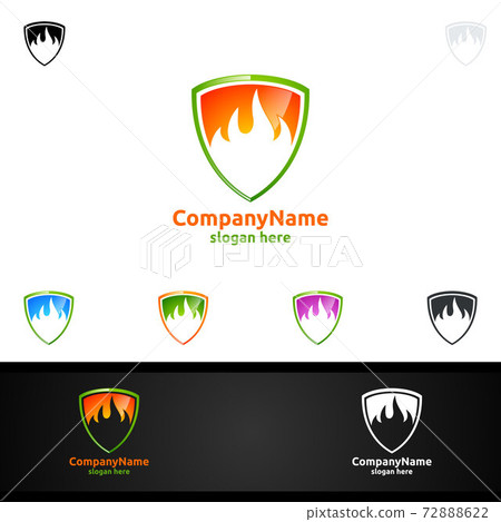 3D Fire Flame Element Vector Logo Design 3D Fire Flame Element Vector Logo Design 72888622