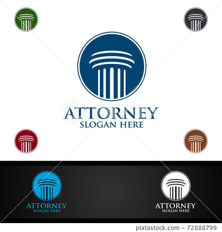 Law and Attorney Vector Logo Design 72888799