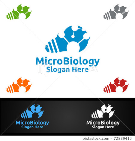 Micro Science and Research Lab Logo for Microbiology, Biotechnology, Chemistry, or Education Design Concept Micro Science and Research Lab Logo for Microbiology, Biotechnology, Chemistry, or Education Design Concept 72889413
