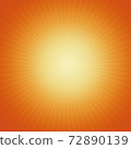 Orange radial burst background with rays from the star. Glow light flare effect. Explosion of the sun. 72890139
