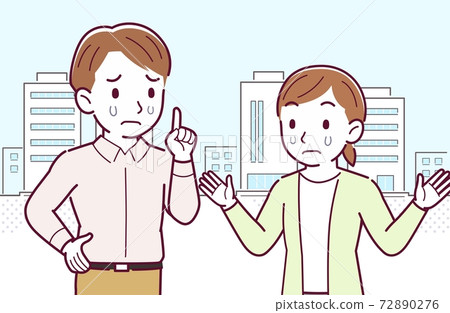 heterosexual couple, couple, cry 72890276