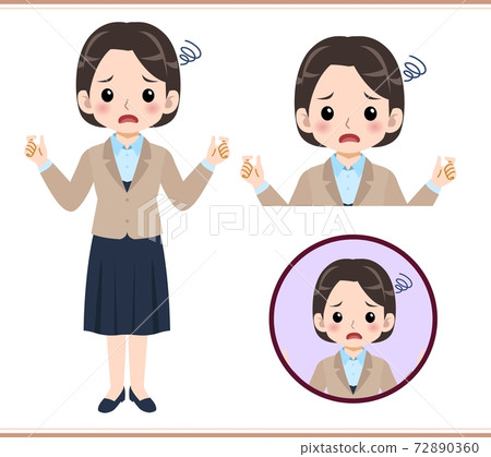 一組 矢量 女人 72890360