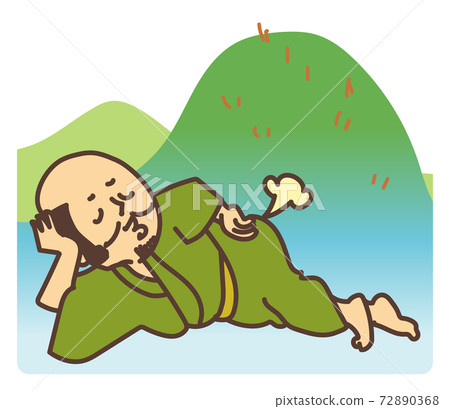 Vector illustration of Takeda Shingen like a mountain 72890368
