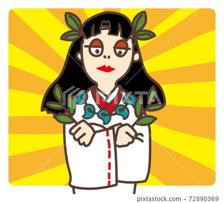 Vector illustration of Himiko with a lot of pressure 72890369