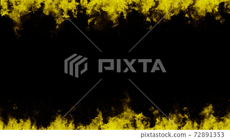 Flame frame background material top and bottom frame yellow yellow 72891353