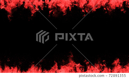火焰框架背景材料上下框架紅色紅色 72891355