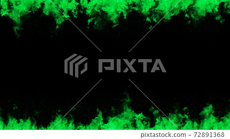 火焰框架背景材料上下框架綠色綠色 火焰框架背景材料上下框架綠色綠色 72891368