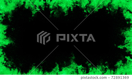 Flame frame background material top, bottom, left, right frame green green 72891369