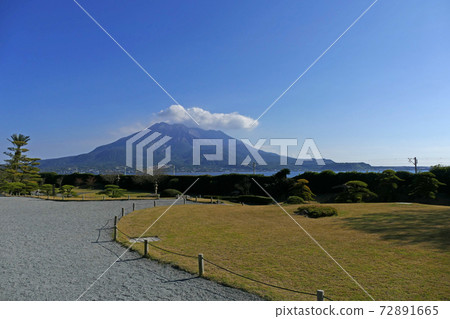 從鹿兒島縣千i園看到的櫻島 從鹿兒島縣千i園看到的櫻島 72891665