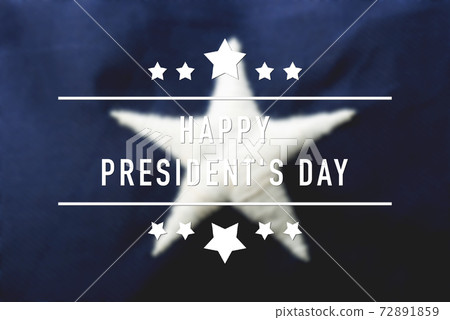 American or USA Flag with "HAPPY PRESIDENT'S DAY" text American or USA Flag with "HAPPY PRESIDENT'S DAY" text 72891859