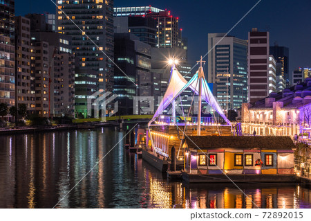 《東京》東京灣地區天王洲島的夜景 《東京》東京灣地區天王洲島的夜景 72892015