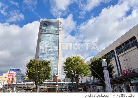 Scenery in front of Koriyama station 72893126