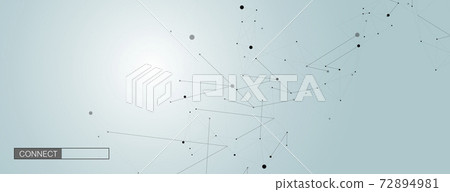 Abstract connect dots for concept design. Technology background concept. Information technology. Vector design 72894981