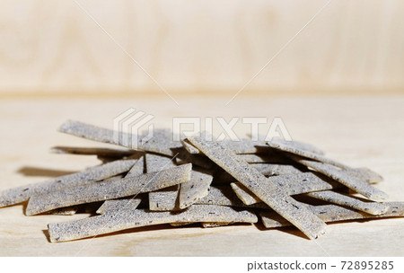 Uncooked pasta pizzoccheri still life 72895285