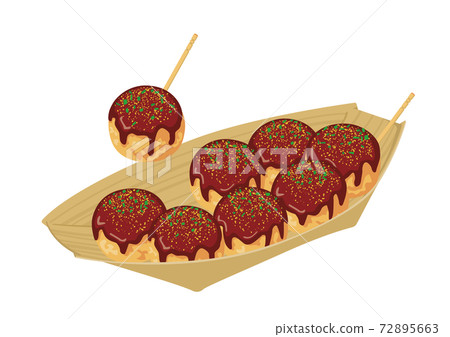 8 takoyaki boat plates 72895663