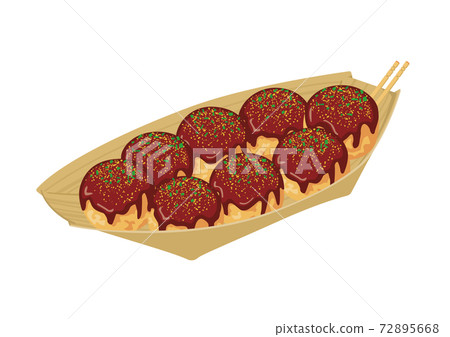 8 takoyaki boat plates 72895668
