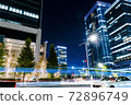 道路，建築物和夜景 72896749