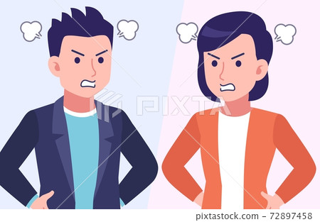 heterosexual couple, fight, fighting 72897458