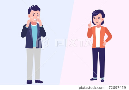 heterosexual couple, married couple, cry 72897459