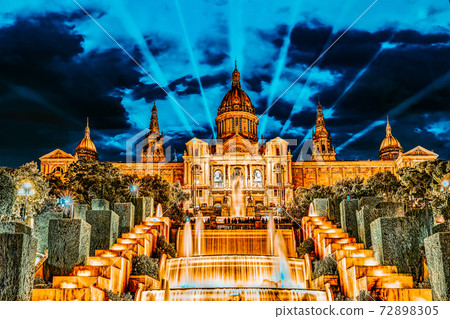 The National Palace in   Barcelona.Spain. 72898305