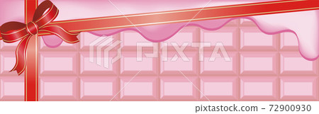 Valentine's Day White Day Banner Ruby Chocolate Ribbon Frame Illustration Material Valentine's Day White Day Banner Ruby Chocolate Ribbon Frame Illustration Material 72900930