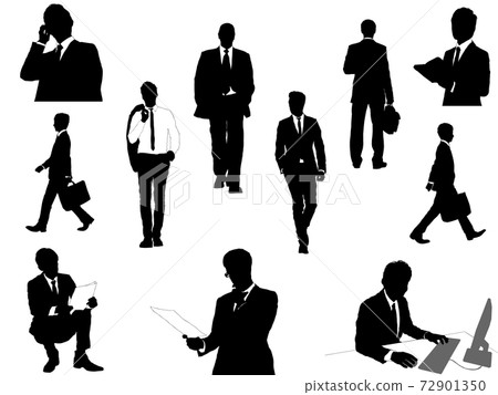 Businessman _ Male Silhouette _ Set 1 72901350