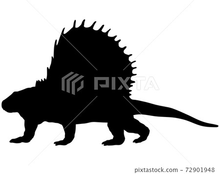 Dimetrodon _ silhouette 72901948