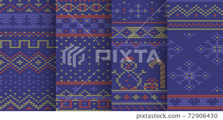 violet winter theme seamless pattern in set violet winter theme seamless pattern in set 72906430