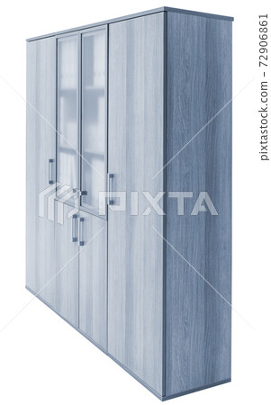 wooden bookcase on white background wooden bookcase on white background 72906861