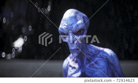 Alien on the moon. Ufo concept. 3d rendering. Alien on the moon. Ufo concept. 3d rendering. 72914623