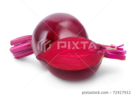 beetroot half isolated on white background with clipping path and full depth of field beetroot half isolated on white background with clipping path and full depth of field 72917912