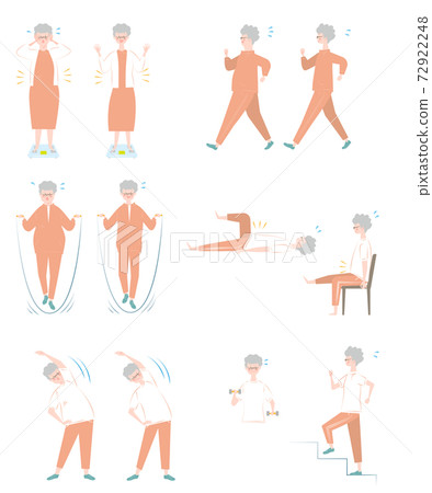 Diet, exercise and older women set 72922248