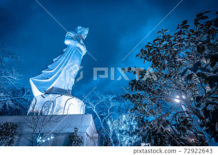 Illuminations of Funaoka Castle Ruins Park Shibata Fantasy Illumination 2020 72922643