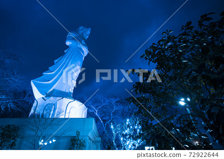 Illuminations of Funaoka Castle Ruins Park Shibata Fantasy Illumination 2020 72922644