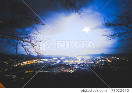 Illuminations of Funaoka Castle Ruins Park Shibata Fantasy Illumination 2020 72922930