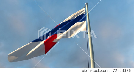 3d rendering of the national flag of the Netherlands Antilles 3d rendering of the national flag of the Netherlands Antilles 72923326