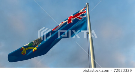 3d rendering of the national flag of the South Georgia and the South Sandwich Islands 3d rendering of the national flag of the South Georgia and the South Sandwich Islands 72923329