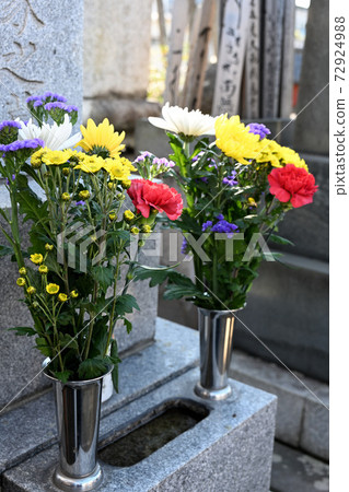 A visit to a grave 72924988