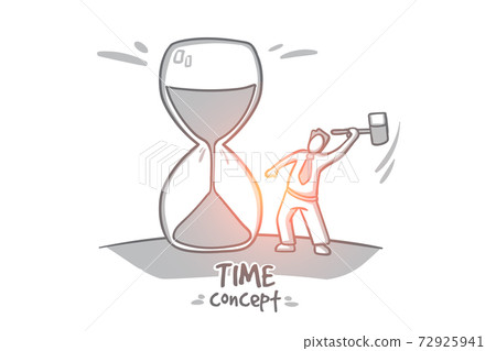 Time concept. Hand drawn isolated vector. 72925941