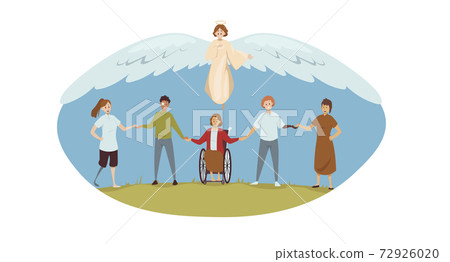 Protection, disability, support, religion, christianity concept Protection, disability, support, religion, christianity concept 72926020
