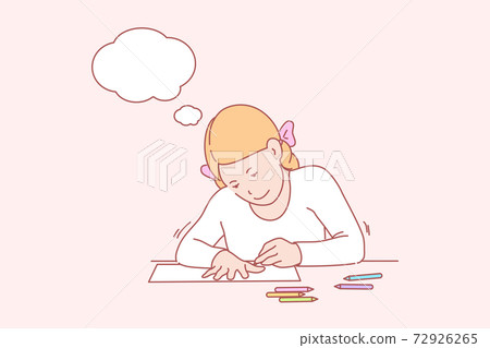 Creative, art, learning, hands, childhood, thought bubble concept Creative, art, learning, hands, childhood, thought bubble concept 72926265