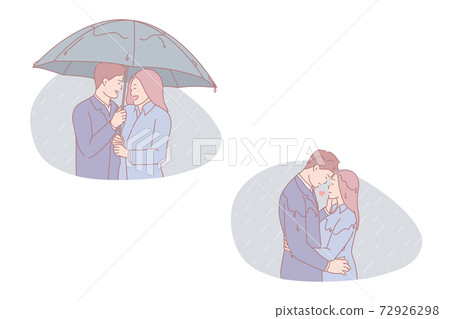 Family walk, romantic date, autumn rendezvous, stroll together concept Family walk, romantic date, autumn rendezvous, stroll together concept 72926298