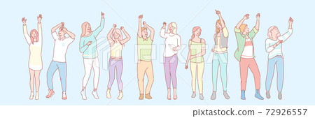 Party animals set concept 72926557